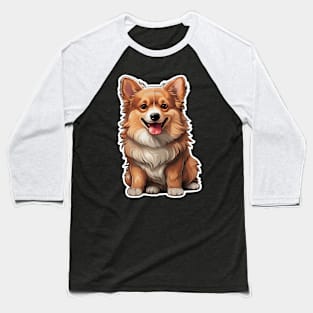 Adorable Corgi - A Delightfully Cute Canine Companion Baseball T-Shirt